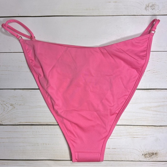 Monica Hansen | Money Maker Strappy Mesh Panel Bikini Bottom Pink Panther | L - Picture 13 of 16
